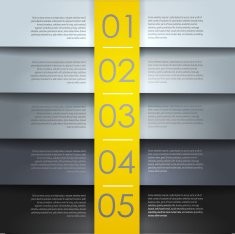 clean numbered banners N4