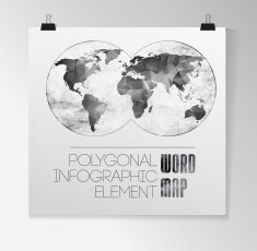 World Map and typography N7