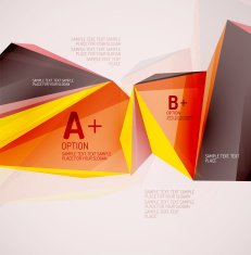 Geometric shapes in the air Vector abstract background N149