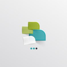 Modern abstract geometric info banner N86