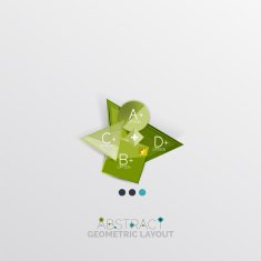 Modern abstract geometric info banner N88