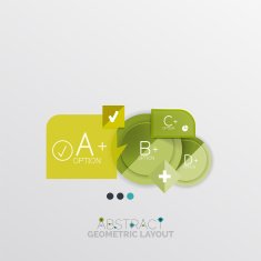 Modern abstract geometric info banner N89