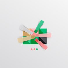 Modern abstract geometric info banner N98