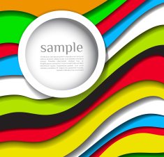 Abstract colorful lines background with bubble