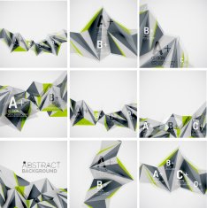 Geometric shapes in the air Vector abstract background N153
