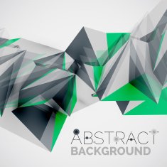 Geometric shapes in the air Vector abstract background N155