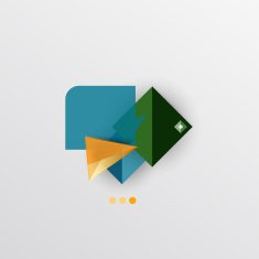 Modern abstract geometric info banner N102