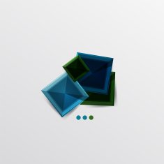 Modern abstract geometric info banner N104