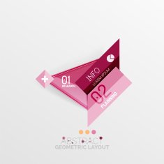Modern abstract geometric info banner N106