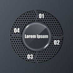 circle modern infographic realistic design elements