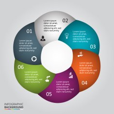 Vector circle element for infographic N38