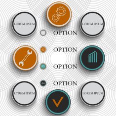 Infographics vector pattern