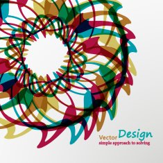 Book cover colored shapes on abstract background
