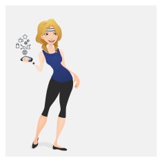 Girl in sport clothes N2