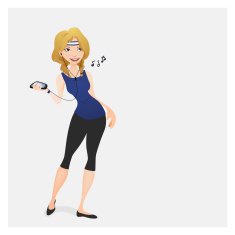 Girl in sport clothes N3