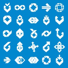 Abstract creative design elements vector collection abstract