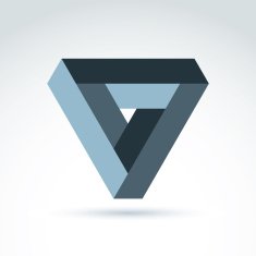 Vector abstract unusual triangle corporate brand Geometric mon