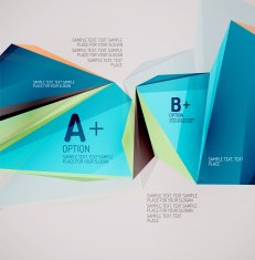 Geometric shapes in the air Vector abstract background N169