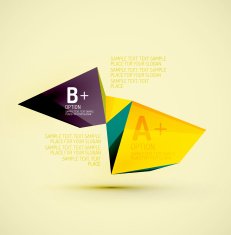 Geometric shapes in the air Vector abstract background N170