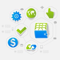 business sticker infographic N17