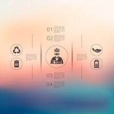 ecology infographic with unfocused background N17