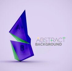Geometric shapes with sample text Abstract template N101