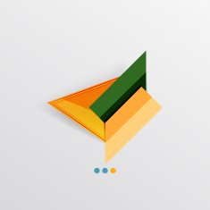 Modern abstract geometric info banner N110