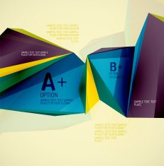 Geometric shapes in the air Vector abstract background N174