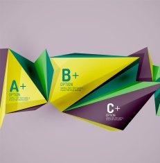 Geometric shapes in the air Vector abstract background N175