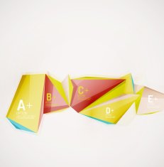 Geometric shapes in the air Vector abstract background N182