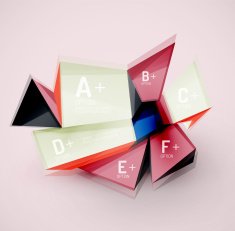 Geometric shapes with sample text Abstract template N108