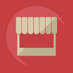 Flat concept set modern design with shadow marketing sales N17
