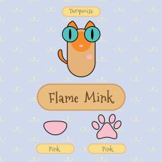 Flame mink cat