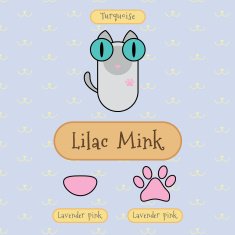 Lilac mink cat