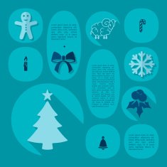 Christmas flat infographic N23