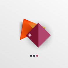 Modern abstract geometric info banner N117
