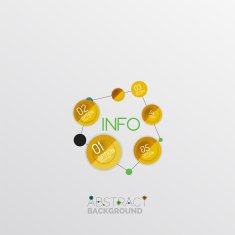 Geometric abstract shape infographic layouts N17