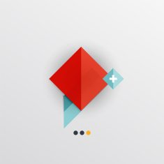 Modern abstract geometric info banner N125