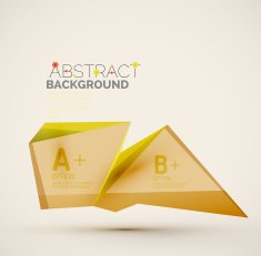 Geometric shapes with sample text Abstract template N118