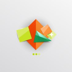 Modern abstract geometric info banner N136