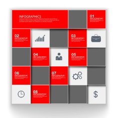 Abstract paper infographic N36