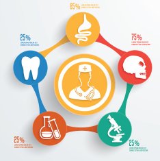 Medical concept info graphic design clean vector N6