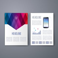 Templates Design Set of Web Mail Brochures Mobile Technology Infographic N55