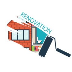 Renovation House remodeling flat design Vector N2