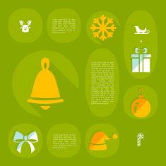 Christmas flat infographic N28