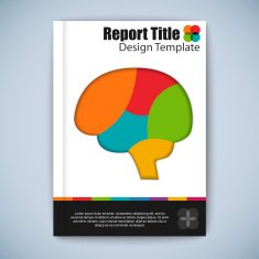 Modern abstract brochure vector design template