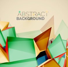 Geometric shapes with sample text Abstract template N131