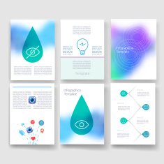 Templates Design Set of Web Mail Brochures Mobile Technology Infographic N147