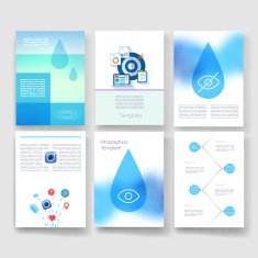 Templates Design Set of Web Mail Brochures Mobile Technology Infographic N164