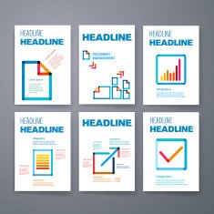 Templates Design Set of Web Mail Brochures Mobile Technology Infographic N172